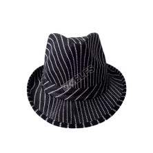 TOPI FEDORA / BUCKET Topi Fedora Tompi Salur Hitam