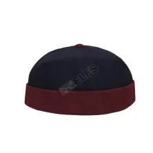 PECI Topi Peci Miki Hat Kupluk Muslim Kanvas 2 Tone Biru Dongker