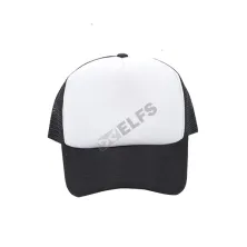 BASEBALL POLOS BAHAN LAINNYA Topi Trucker Jaring Putih Hitam