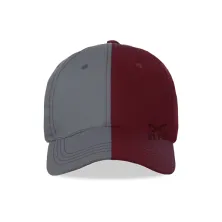 BASEBALL POLOS TWILL Unisex Topi Baseball Basic Twill Baseball Cap 2 Tone Abu Muda Maroon