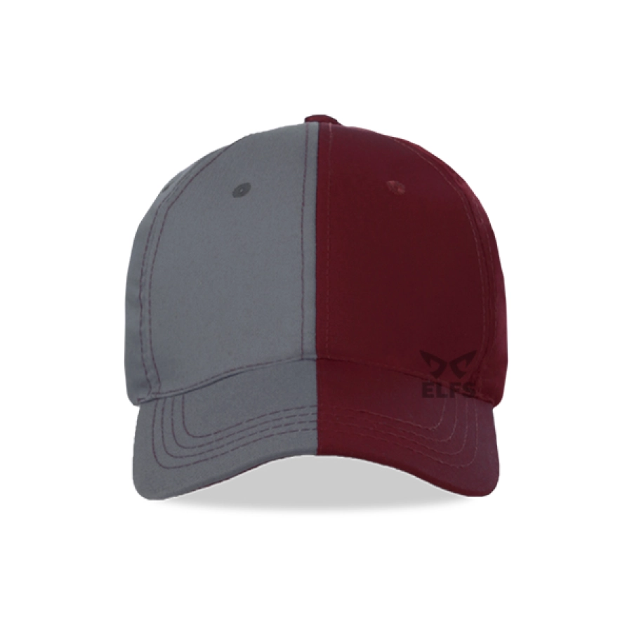 BASEBALL POLOS TWILL Unisex Topi Baseball Basic Twill Baseball Cap 2 Tone Abu Muda Maroon 2 to3_twill_baseball_cap_2tone_am_mo_1