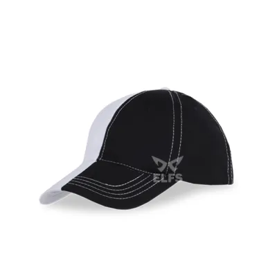 BASEBALL POLOS TWILL Unisex Topi Baseball Basic Twill Baseball Cap 2 Tone Putih Hitam 1 to3_twill_baseball_cap_2tone_px_hx_0