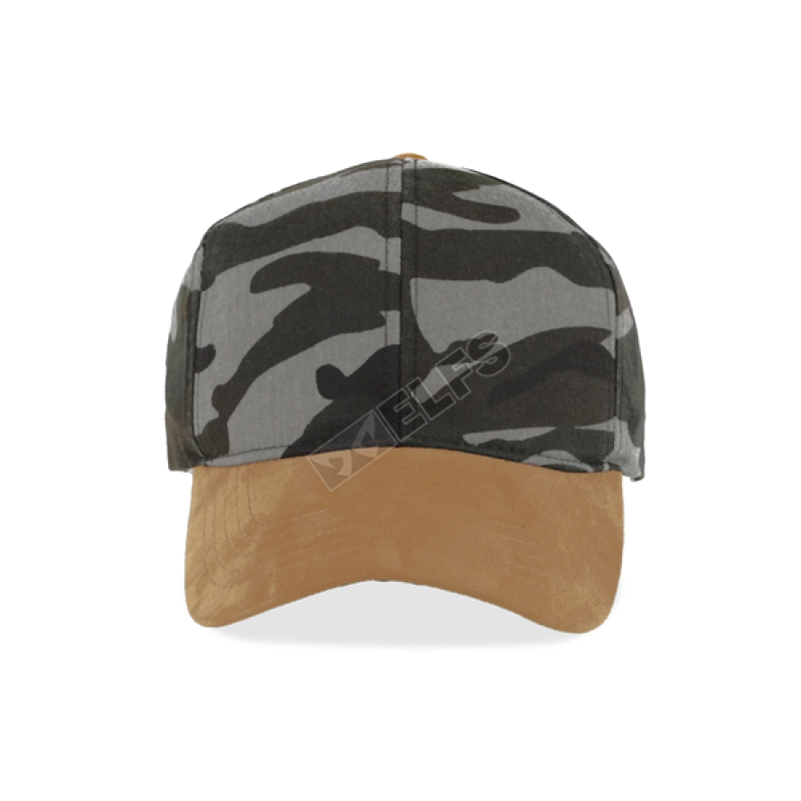 BASEBALL MOTIF Topi Baseball Twill Suede Army Abu Muda 1 to3_twill_suede_army_am_00