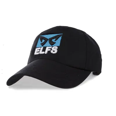 BASEBALL MOTIF Topi Pria Baseball Polos Twill Logo ELFS Hitam 1 to3_twillcap_logo_elfs_hx_0