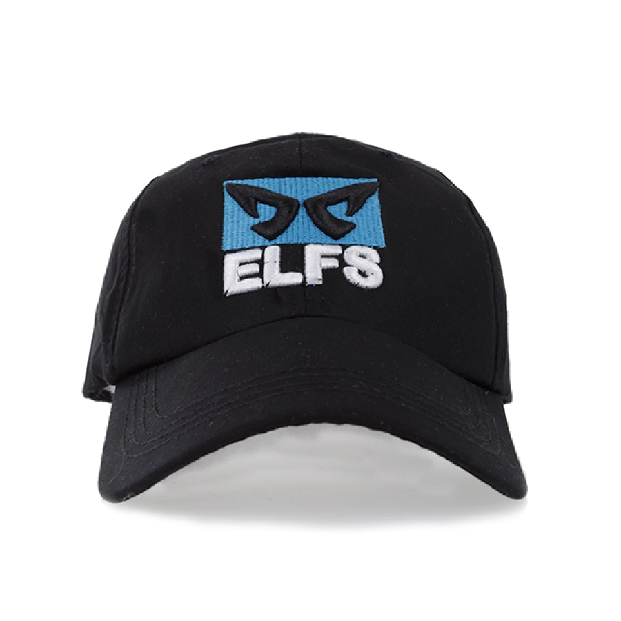 BASEBALL MOTIF Topi Pria Baseball Polos Twill Logo ELFS Hitam 2 to3_twillcap_logo_elfs_hx_1