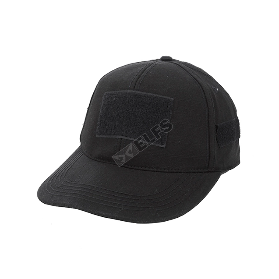 TOPI KOMANDO Topi Velcro Tactical Cap Ripstop Polos Hitam 1 to3_velcro_hx_0_copy