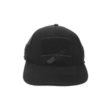 TOPI KOMANDO Topi Velcro Tactical Cap Ripstop Polos Hitam