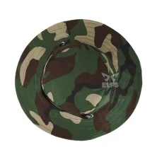 TOPI RIMBA / MANCING Topi Rimba Besar Ripstop Reversible Army Hijau Tua