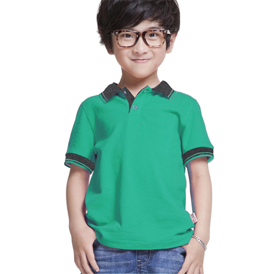 POLOSHIRT ANAK Poloshirt Anak Laki Laki Lengan Pendek Kerah Abu Tua Toska<br> 1 toko_online_elfs_shop_poloshirt_anak_laki_laki_lengan_pendek_kerah_abu_tua_hijau_toska_ts_0