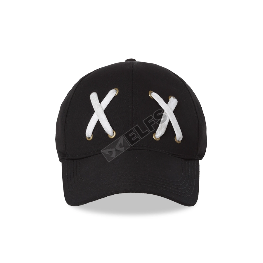 BASEBALL MOTIF Topi Baseball Pria Tali Sepatu Hitam 1 toko_online_elfs_shop_topi_baseball_pria_tali_sepatu_hitam_hx_0