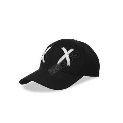 BASEBALL MOTIF Topi Baseball Pria Tali Sepatu Hitam 2 toko_online_elfs_shop_topi_baseball_pria_tali_sepatu_hitam_hx_1