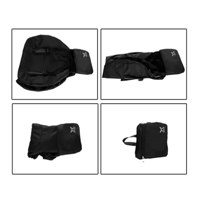 TRAVEL BAG Tas Duffle Lipat Anti Air Foldable Water Resistant Travel Bag ZD05 Hitam 5 travel_bag_keeve_35l_black_4_copy