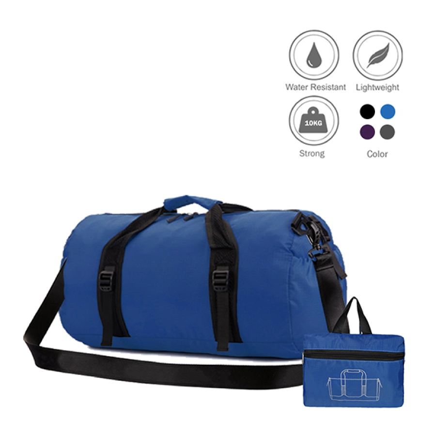 TRAVEL BAG Tas Duffle Lipat Anti Air Foldable Water Resistant Travel Bag ZD05 Biru Tua 1 travel_bag_keeve_35l_blue_00_copy
