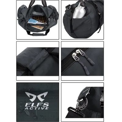 TRAVEL BAG Tas Duffle Lipat Anti Air Foldable Water Resistant Travel Bag ZD05 Abu Tua 3 travel_bag_keeve_35l_gray_2_copy
