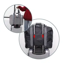 TRAVEL BAG Tas Travel Luggage Bag Foldable Water Resistant 35L 016 Hitam