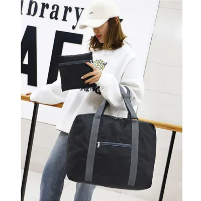 TRAVEL BAG Tas Travel Luggage Bag Foldable Water Resistant 35L 016 Biru Dongker 3 travel_bag_steve_35l_navy_2