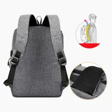 TAS RANSEL Buy 1 Get 2 Elfs Tas Ransel 3 in 1 Set Anti Air USB Charger Waterproof Backpack Sling bag  Pouch Abu Muda