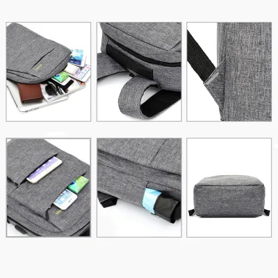 TAS RANSEL Buy 1 Get 2 Elfs Tas Ransel 3 in 1 Set Anti Air USB Charger Waterproof Backpack Sling bag & Pouch Hitam 7 trim_backpack_paket_3_usb_hx6