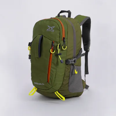 TAS GUNUNG Tas Ransel Gunung Carrier 30L Tenteng Water Resistant Hiking Bag 3D Mesh Hijau Army 1 trim_gunung_elfs_30l_tenteng_ia1