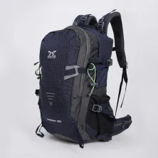 TAS GUNUNG Tas Ransel Gunung Carrier 35L Backsupport Water Resistant Hiking Bag Free Raincover Biru Dongker