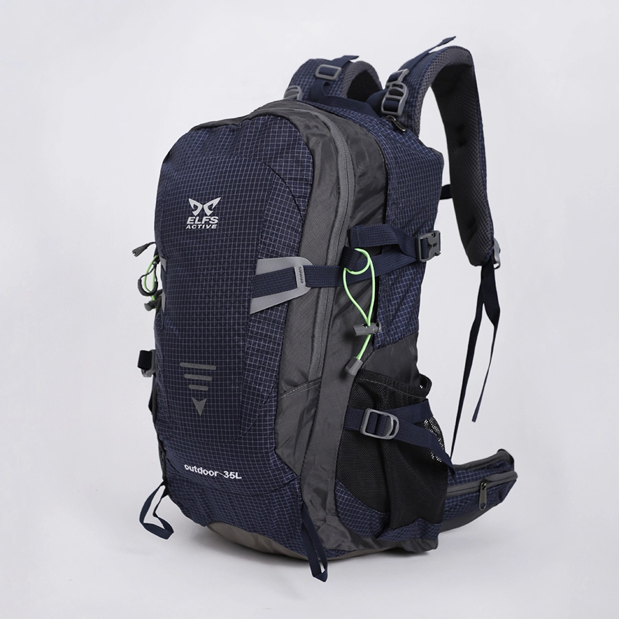 TAS GUNUNG Tas Ransel Gunung Carrier 35L Backsupport Water Resistant Hiking Bag Free Raincover Biru Dongker 1 trim_gunung_elfs_35l_backsupport_bd0