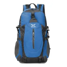 TAS GUNUNG TAS RANSEL GUNUNG CARRIER 40L SEMI WATER RESISTANT OUTDOOR HIKING BAG FK8607 BIRU TUA