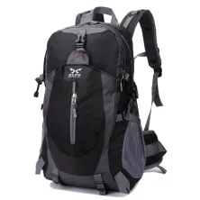 TAS GUNUNG TAS RANSEL GUNUNG CARRIER 40L SEMI WATER RESISTANT OUTDOOR HIKING BAG FK8607 HITAM