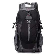 TAS GUNUNG TAS RANSEL GUNUNG CARRIER 40L SEMI WATER RESISTANT OUTDOOR HIKING BAG FK8607 HITAM