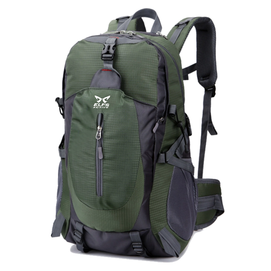 TAS GUNUNG TAS RANSEL GUNUNG CARRIER 40L SEMI WATER RESISTANT OUTDOOR HIKING BAG FK8607 HIJAU ARMY 1 trim_gunung_peluit_40l_elfs_fk8607_ia0