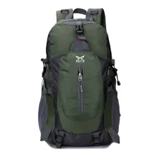 TAS GUNUNG TAS RANSEL GUNUNG CARRIER 40L SEMI WATER RESISTANT OUTDOOR HIKING BAG FK8607 HIJAU ARMY