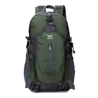 TAS GUNUNG TAS RANSEL GUNUNG CARRIER 40L SEMI WATER RESISTANT OUTDOOR HIKING BAG FK8607 HIJAU ARMY 2 trim_gunung_peluit_40l_elfs_fk8607_ia1