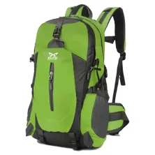 TAS GUNUNG TAS RANSEL GUNUNG CARRIER 40L SEMI WATER RESISTANT OUTDOOR HIKING BAG FK8607 HIJAU MUDA