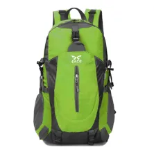 TAS GUNUNG TAS RANSEL GUNUNG CARRIER 40L SEMI WATER RESISTANT OUTDOOR HIKING BAG FK8607 HIJAU MUDA