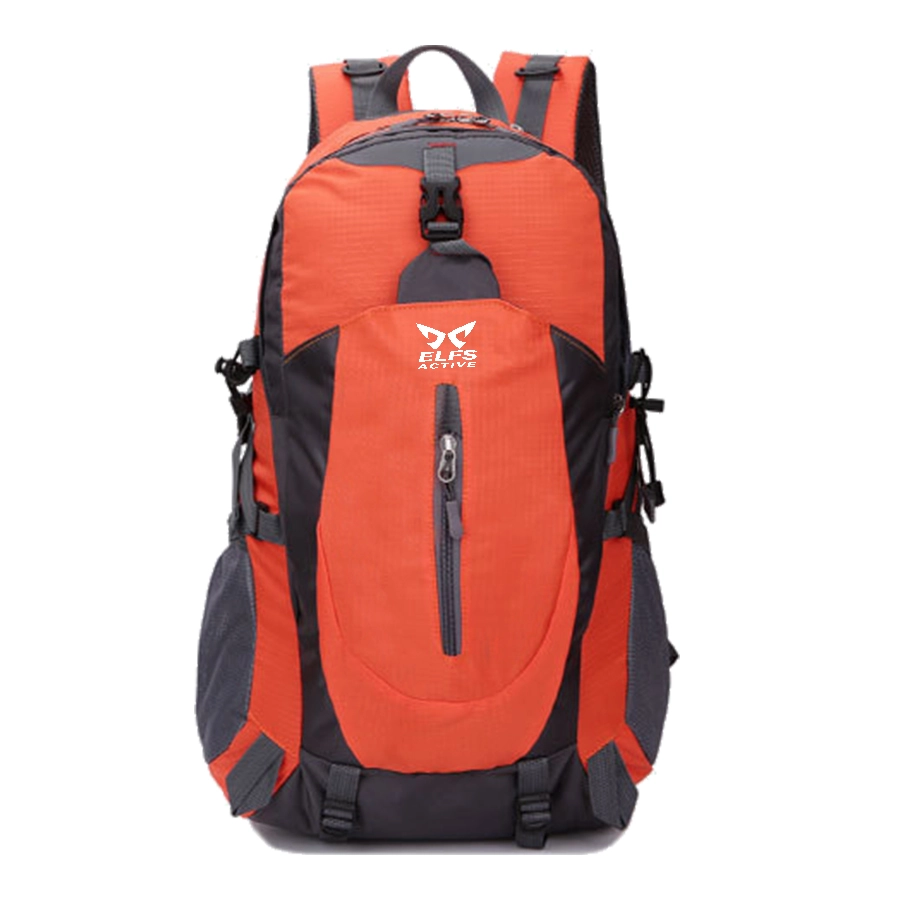 TAS GUNUNG TAS RANSEL GUNUNG CARRIER 40L SEMI WATER RESISTANT OUTDOOR HIKING BAG FK8607 ORANGE 2 trim_gunung_peluit_40l_elfs_fk8607_or1