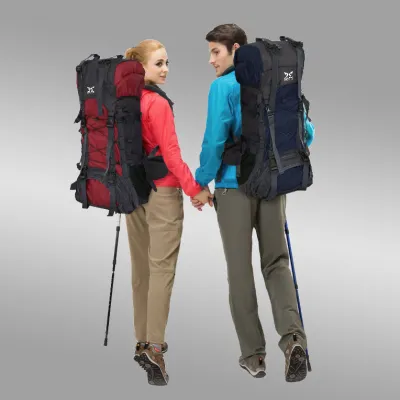 TAS GUNUNG TAS RANSEL GUNUNG CARRIER 60+5L BACKSUPPORT WATER RESISTANT OUTDOOR HIKING BAG FK0008 MERAH 11 trim_gunung_water_resistant_60l_elfs_fk000810