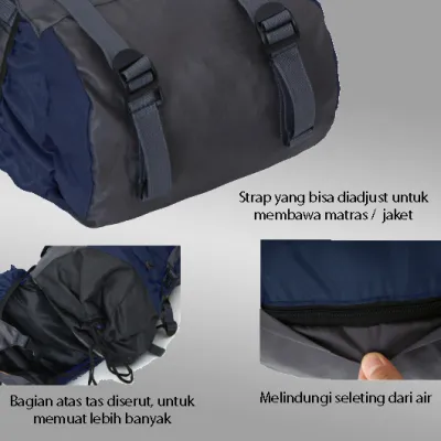 TAS GUNUNG TAS RANSEL GUNUNG CARRIER 60+5L BACKSUPPORT WATER RESISTANT OUTDOOR HIKING BAG FK0008 BIRU DONGKER 6 trim_gunung_water_resistant_60l_elfs_fk00085