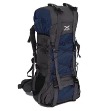 TAS GUNUNG TAS RANSEL GUNUNG CARRIER 605L BACKSUPPORT WATER RESISTANT OUTDOOR HIKING BAG FK0008 BIRU DONGKER