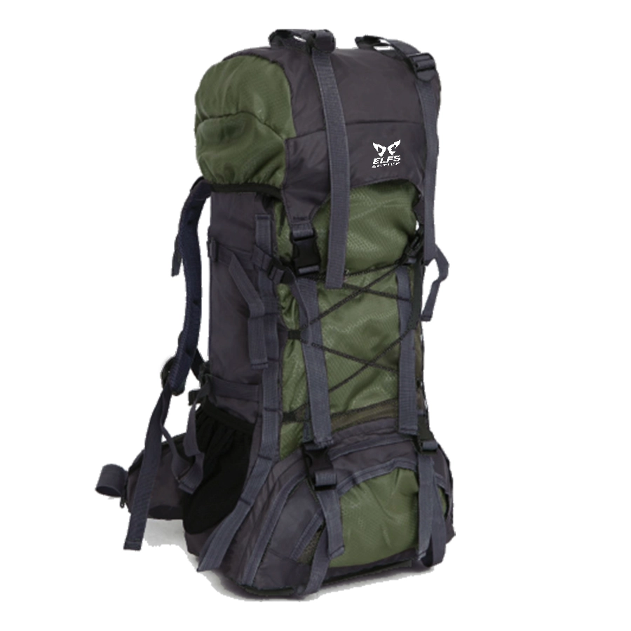 TAS GUNUNG TAS RANSEL GUNUNG CARRIER 60+5L BACKSUPPORT WATER RESISTANT OUTDOOR HIKING BAG FK0008 HIJAU ARMY 1 trim_gunung_water_resistant_60l_elfs_fk0008_ia0