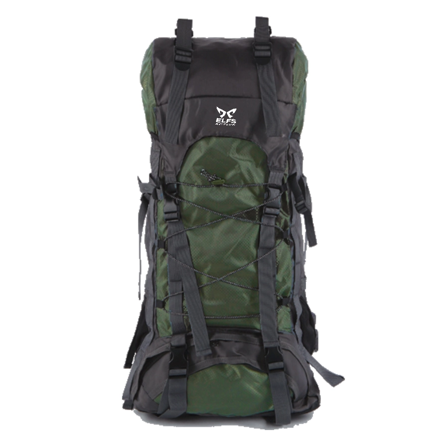 TAS GUNUNG TAS RANSEL GUNUNG CARRIER 60+5L BACKSUPPORT WATER RESISTANT OUTDOOR HIKING BAG FK0008 HIJAU ARMY 2 trim_gunung_water_resistant_60l_elfs_fk0008_ia1