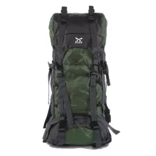 TAS GUNUNG TAS RANSEL GUNUNG CARRIER 605L BACKSUPPORT WATER RESISTANT OUTDOOR HIKING BAG FK0008 HIJAU ARMY