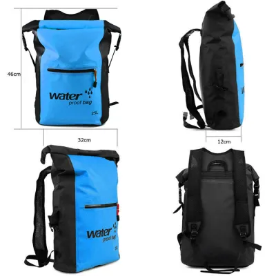 TAS GUNUNG Dry Bag Backpack Waterproof 25 Liter - Tas Ransel Anti Air 100% Biru Muda 2 trim_ocean_pack_25l_bm1