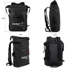 TAS GUNUNG DRY BAG BACKPACK WATERPROOF 25 LITER  TAS RANSEL ANTI AIR 100 HITAM