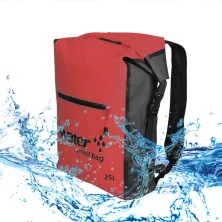 TAS GUNUNG Dry Bag Backpack Waterproof 25 Liter  Tas Ransel Anti Air 100 Merah Cabe