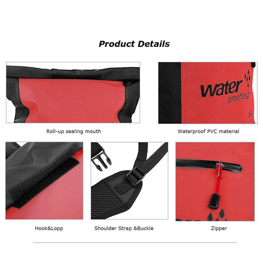 TAS GUNUNG Dry Bag Backpack Waterproof 25 Liter - Tas Ransel Anti Air 100% Merah Cabe 3 trim_ocean_pack_25l_mc2