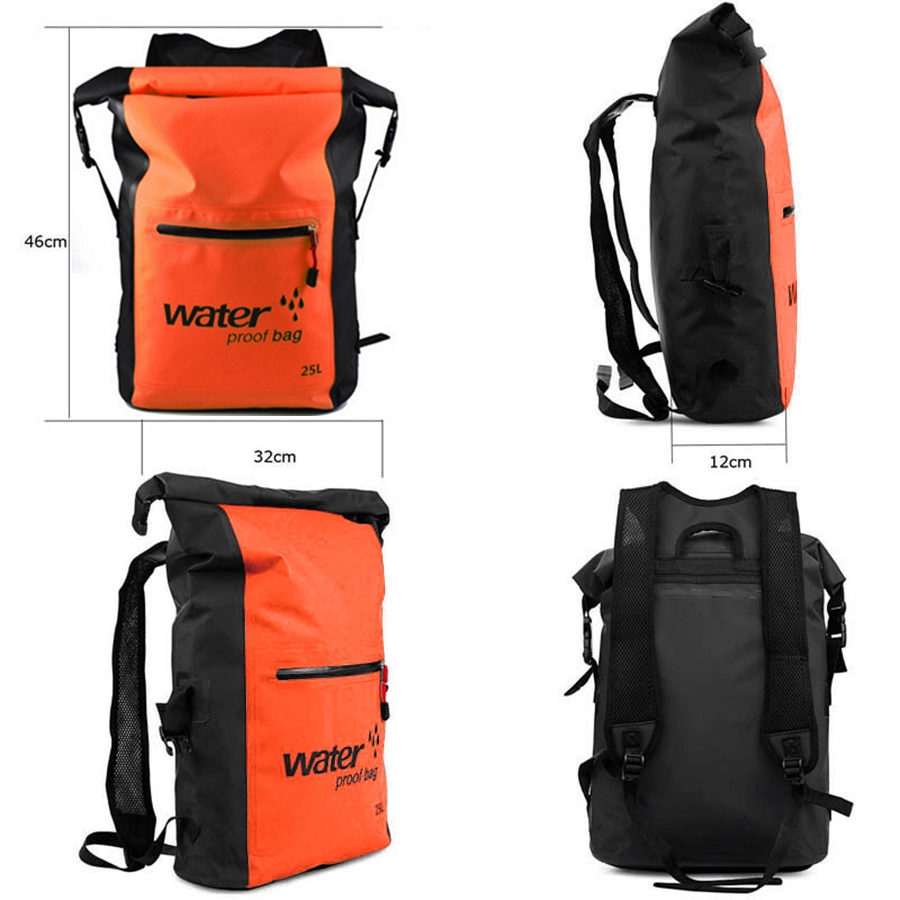 TAS GUNUNG Dry Bag Backpack Waterproof 25 Liter - Tas Ransel Anti Air 100% Orange 2 trim_ocean_pack_25l_or1