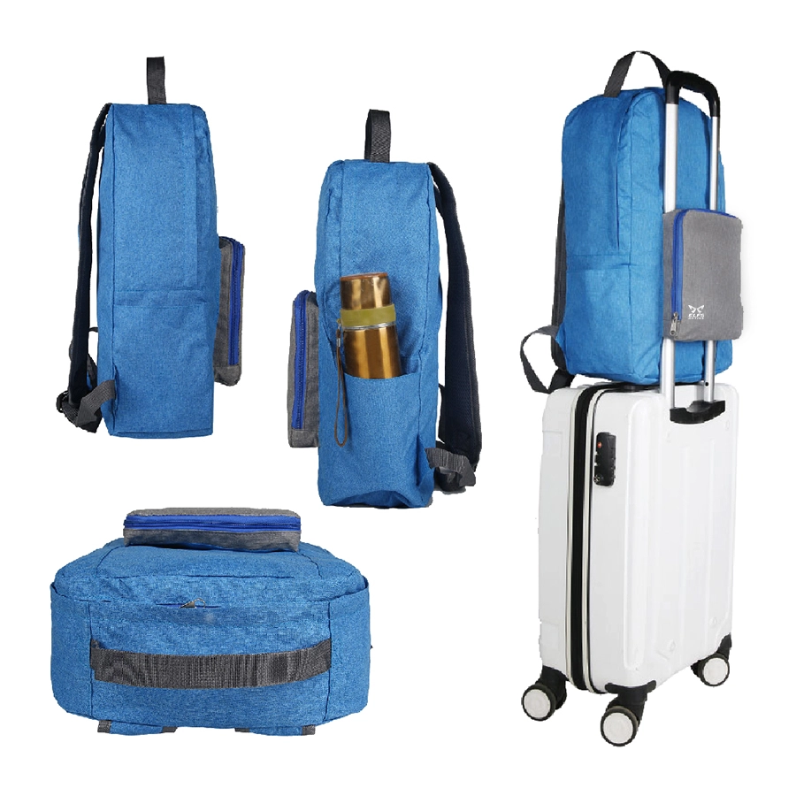 DAY PACK Tas Ransel Lipat 25L Foldable Backpack Misty Biru Dongker 4 trim_ransel_misty_pocket4