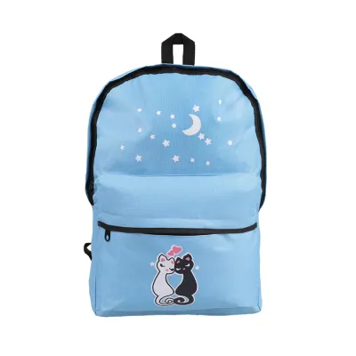 TAS RANSEL Paket Ransel Sekolah Tas Selempang Pouch Pencil Case Termurah Biru Muda 2 trim_ransel_paket_murah_bm1