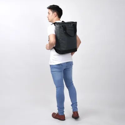 TAS RANSEL Elfs Tas Ransel Tote Cordura Backpack Abu Muda 4 trim_ransel_tote_kotak_am3