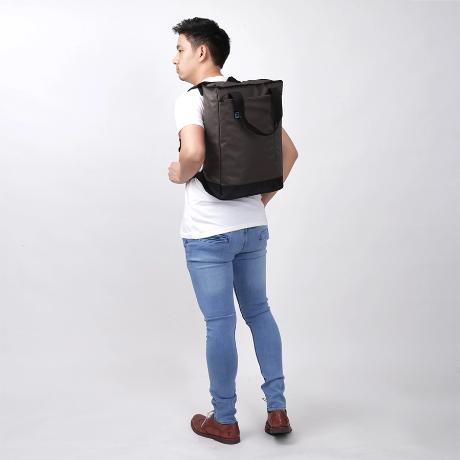 TAS RANSEL Elfs Tas Ransel Tote Cordura Backpack Coklat Tua 4 trim_ransel_tote_kotak_ct3