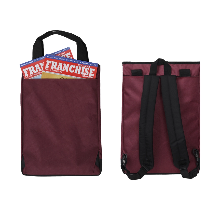 TAS RANSEL Elfs Tas Ransel Tote Cordura Backpack Maroon 2 trim_ransel_tote_kotak_mo1